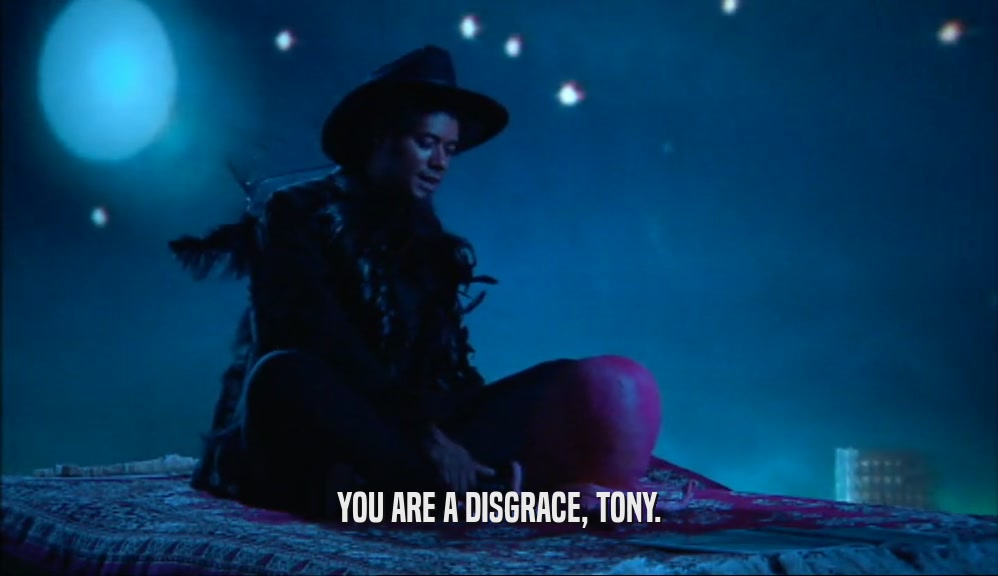 YOU ARE A DISGRACE, TONY.  