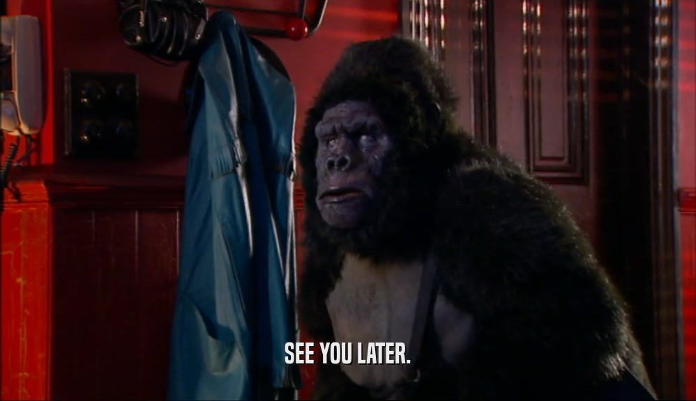 SEE YOU LATER.  