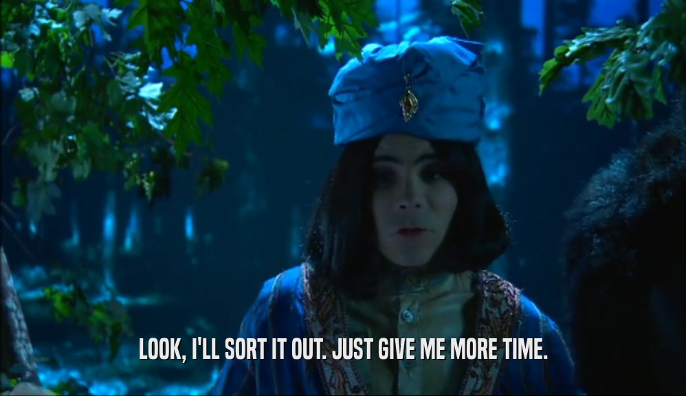 LOOK, I'LL SORT IT OUT. JUST GIVE ME MORE TIME.  