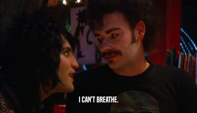 I CAN'T BREATHE.  