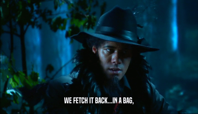 WE FETCH IT BACK...IN A BAG,  