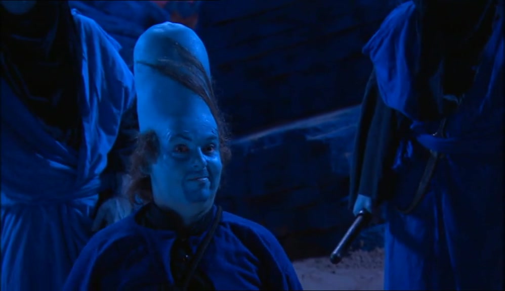 YOU, YOU BLUE BERK. WHAT'S THAT COMB-OVER ALL ABOUT? 