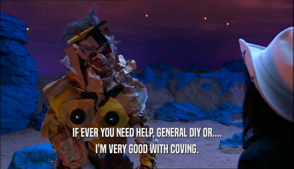 IF EVER YOU NEED HELP, GENERAL DIY OR.... I'M VERY GOOD WITH COVING. 