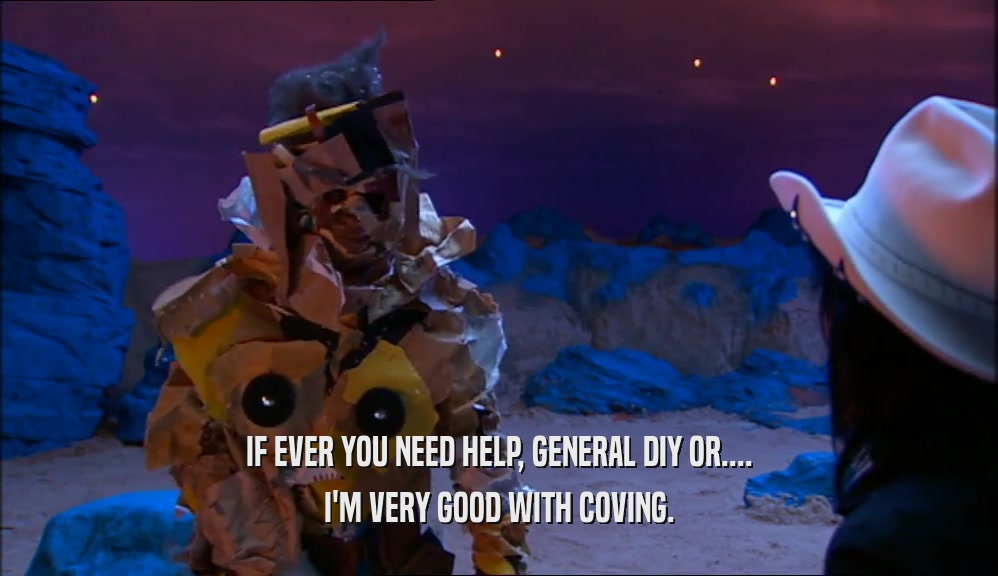 IF EVER YOU NEED HELP, GENERAL DIY OR.... I'M VERY GOOD WITH COVING. 