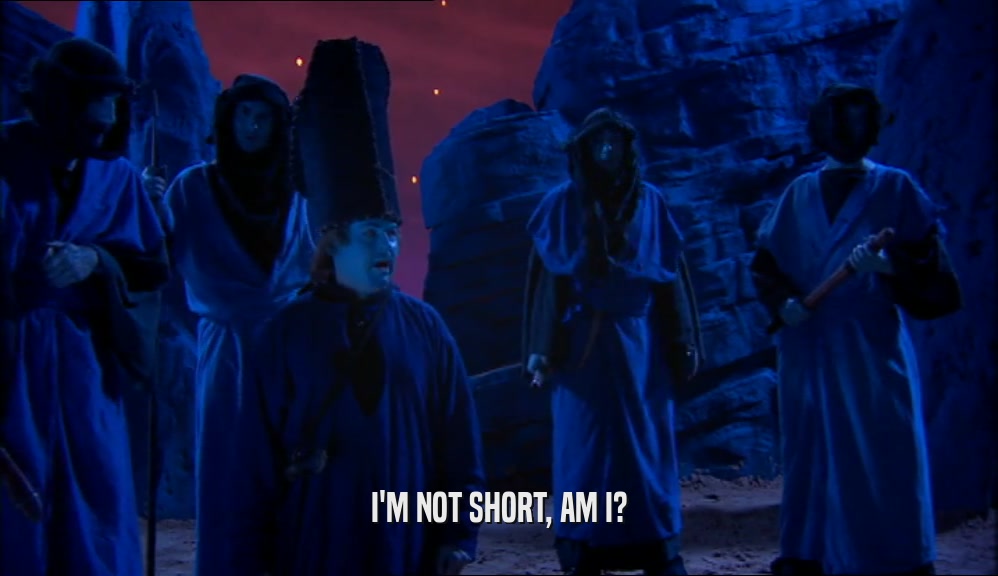 I'M NOT SHORT, AM I?  