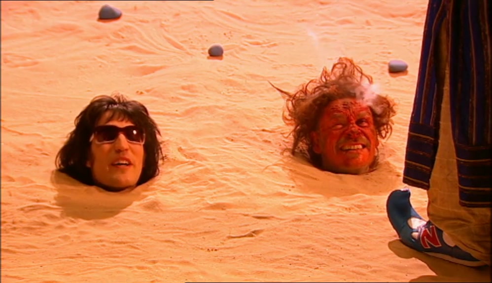 -WHAT THE HELL'S BEEN GOING ON HERE? -YEAH, WE GOT INTO A SPOT OF BOTHER. 