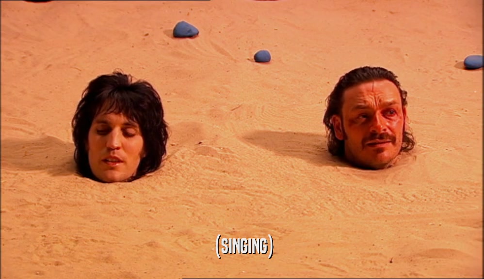 (SINGING)  
