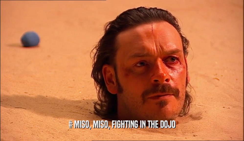 # MISO, MISO, FIGHTING IN THE DOJO  