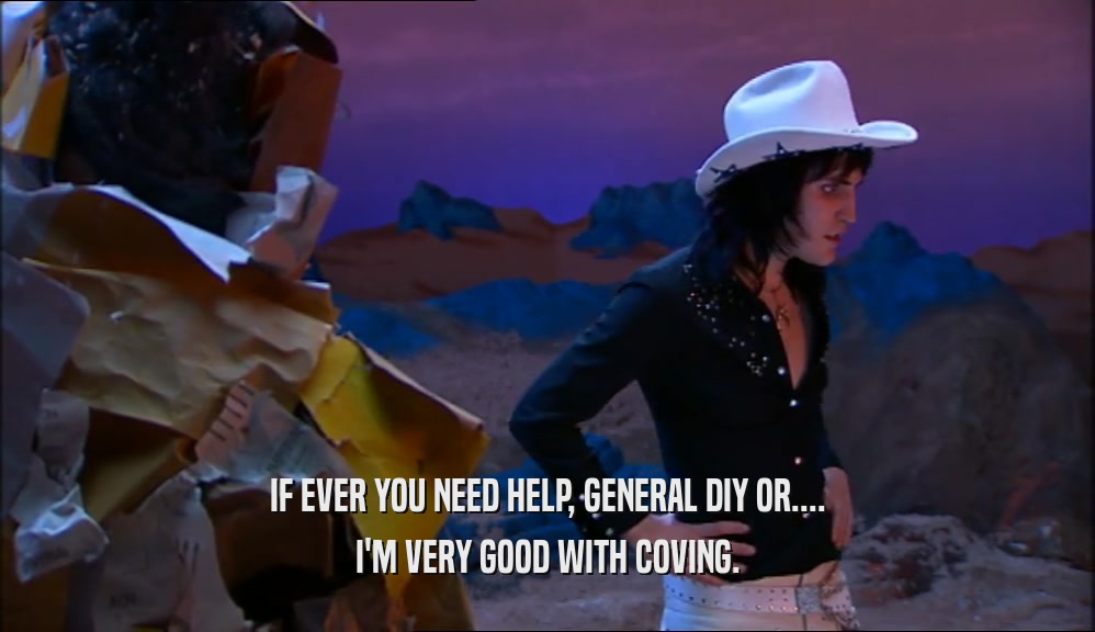 IF EVER YOU NEED HELP, GENERAL DIY OR.... I'M VERY GOOD WITH COVING. 
