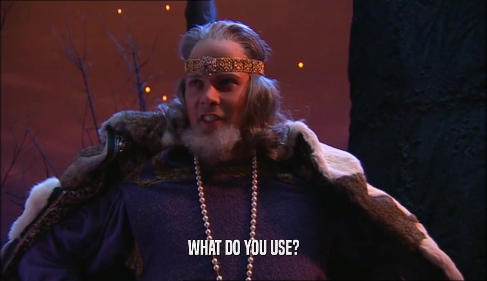 WHAT DO YOU USE?  
