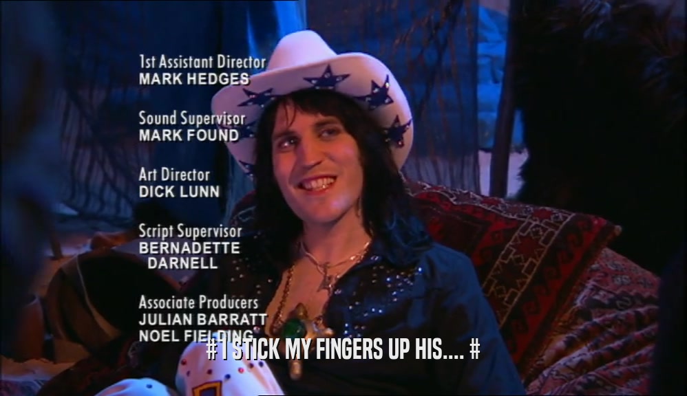 # I STICK MY FINGERS UP HIS.... #  