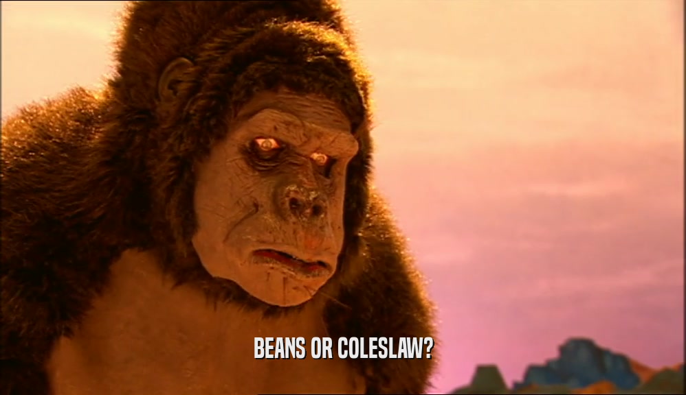 BEANS OR COLESLAW?
  