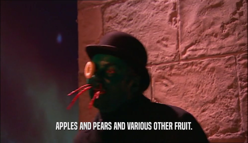 APPLES AND PEARS AND VARIOUS OTHER FRUIT.  