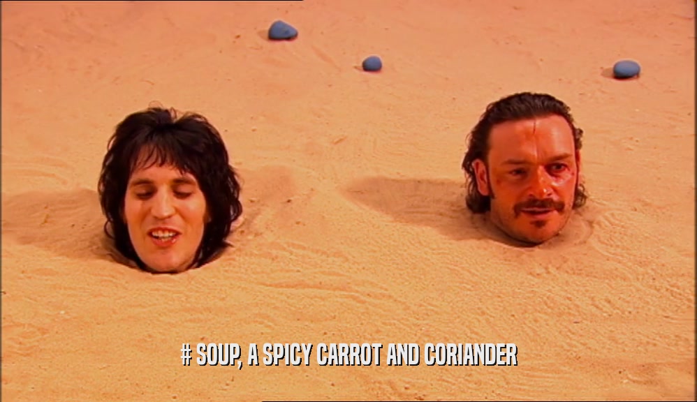 # SOUP, A SPICY CARROT AND CORIANDER  