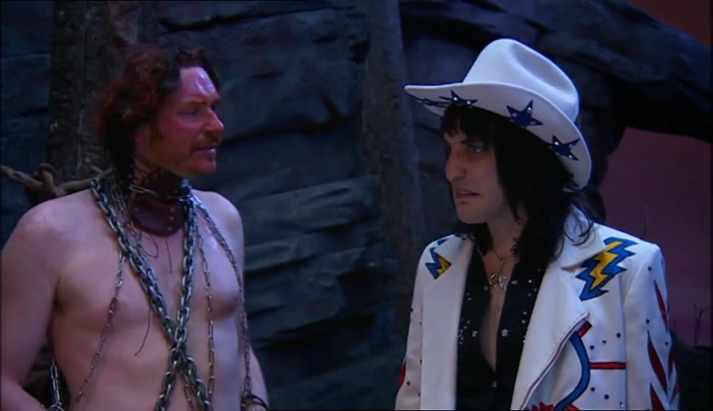 (WHISPERING) LET'S GET OUT OF HERE.  