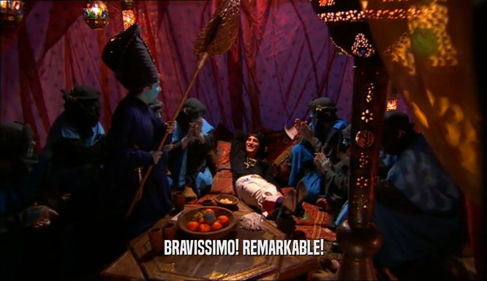 BRAVISSIMO! REMARKABLE!  