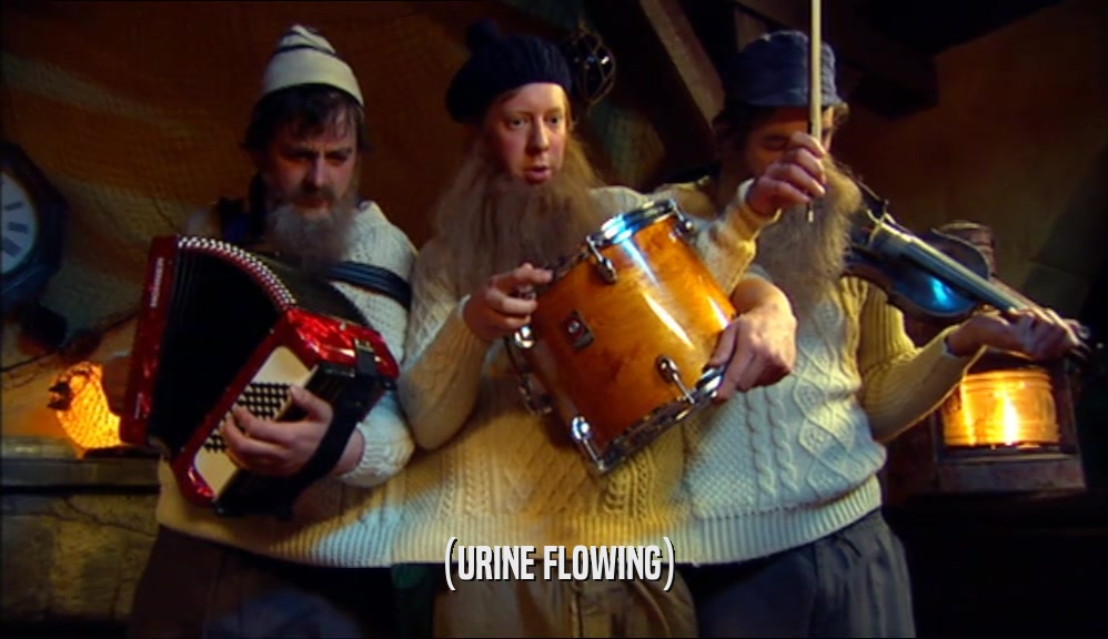 (URINE FLOWING)  