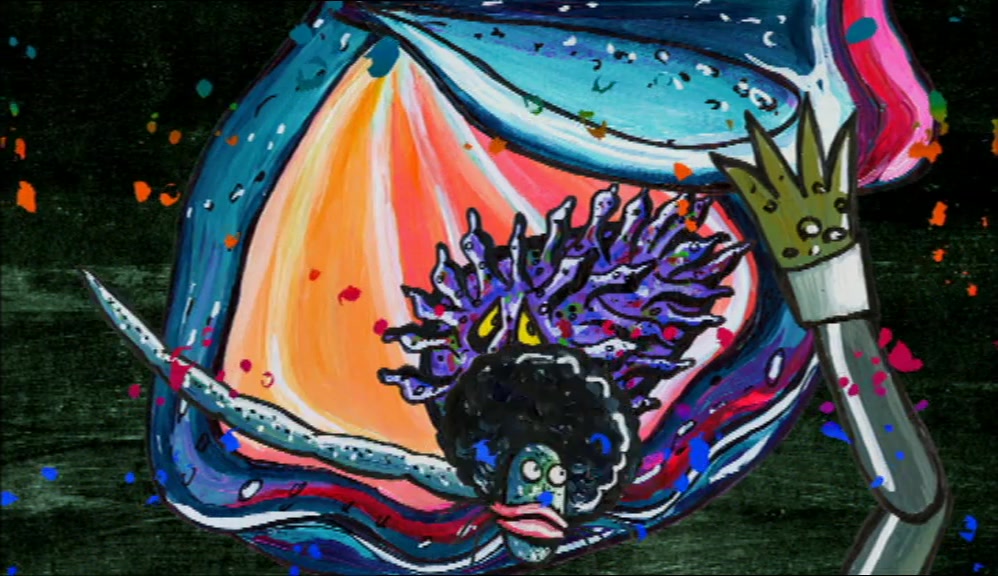 AT FIRST, I THOUGHT IT WAS A SEA ANEMONE, BUT UNDER CLOSER INSPECTION, 
