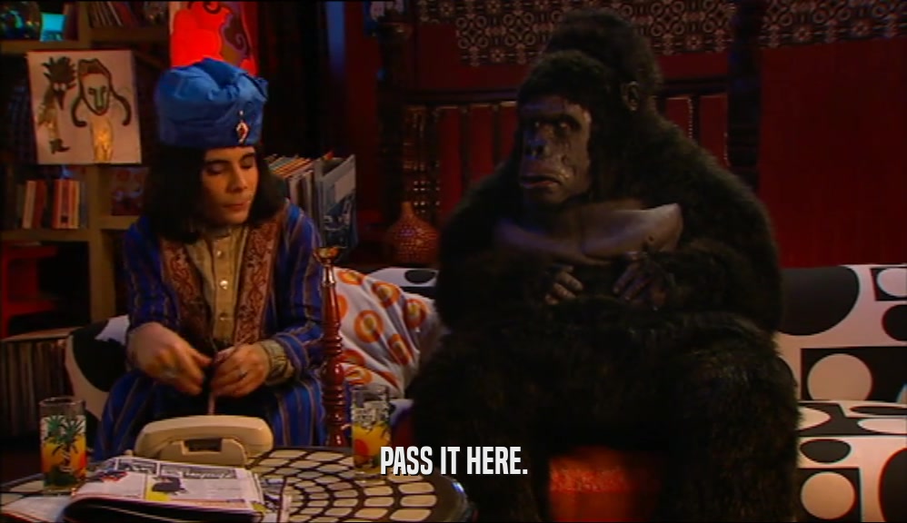 PASS IT HERE.  