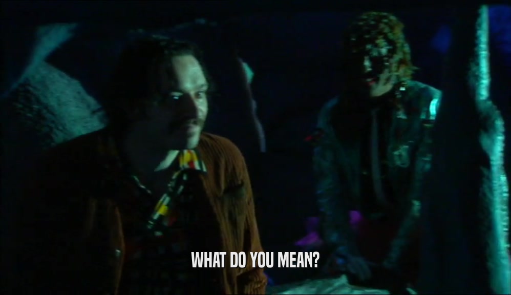 WHAT DO YOU MEAN?  