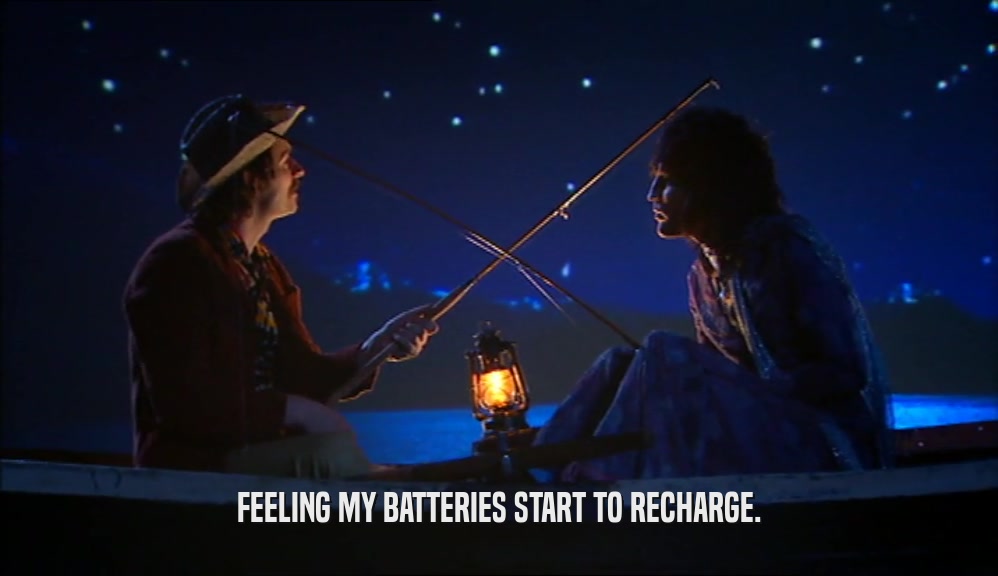 FEELING MY BATTERIES START TO RECHARGE.  