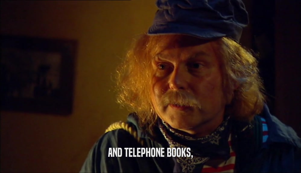 AND TELEPHONE BOOKS,  