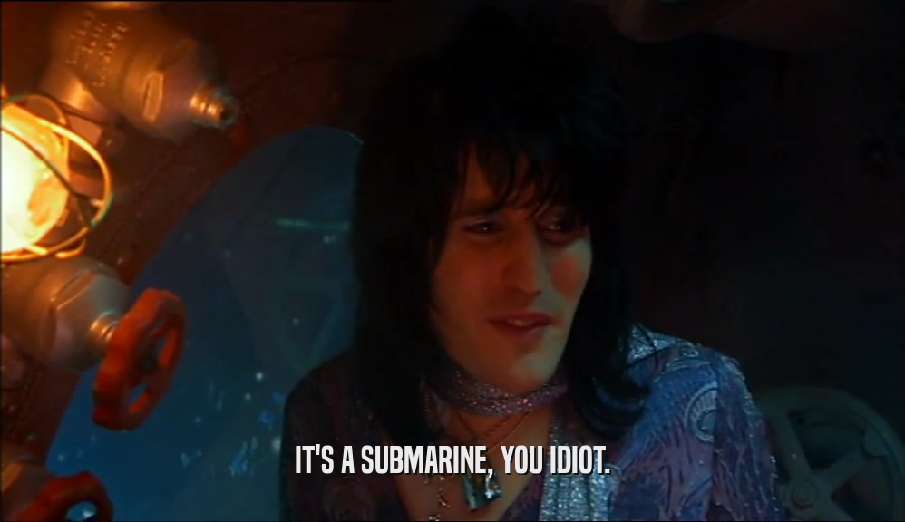 IT'S A SUBMARINE, YOU IDIOT.  