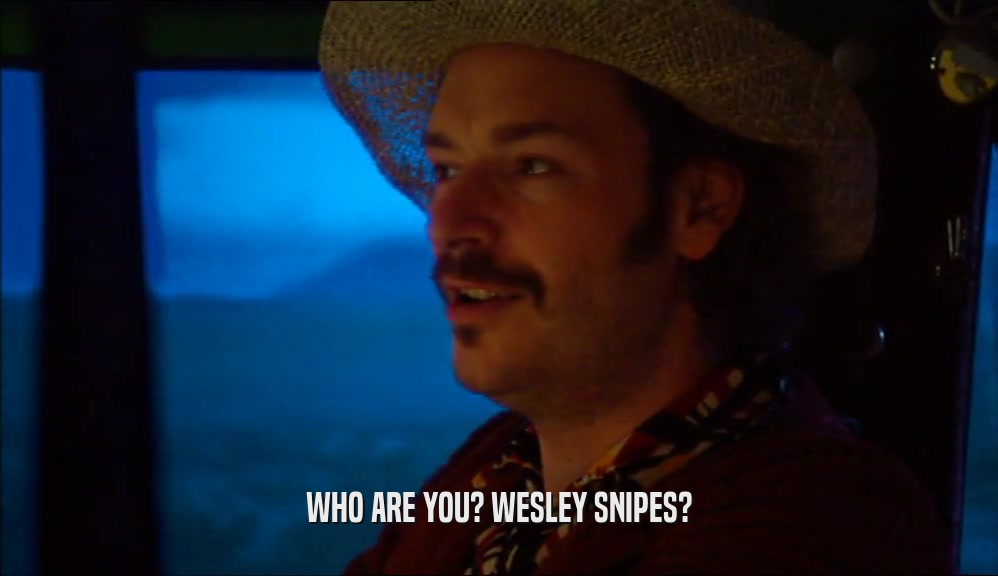 WHO ARE YOU? WESLEY SNIPES?  