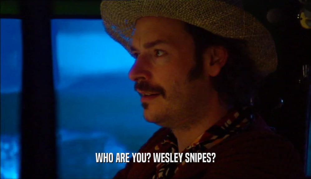 WHO ARE YOU? WESLEY SNIPES?  