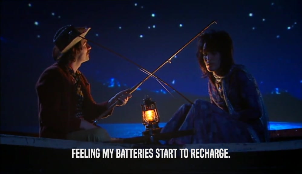 FEELING MY BATTERIES START TO RECHARGE.  