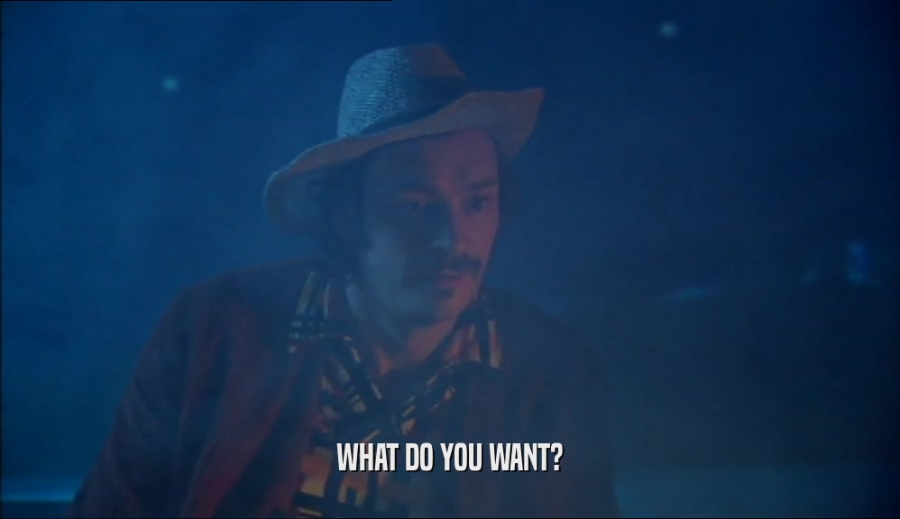 WHAT DO YOU WANT?  