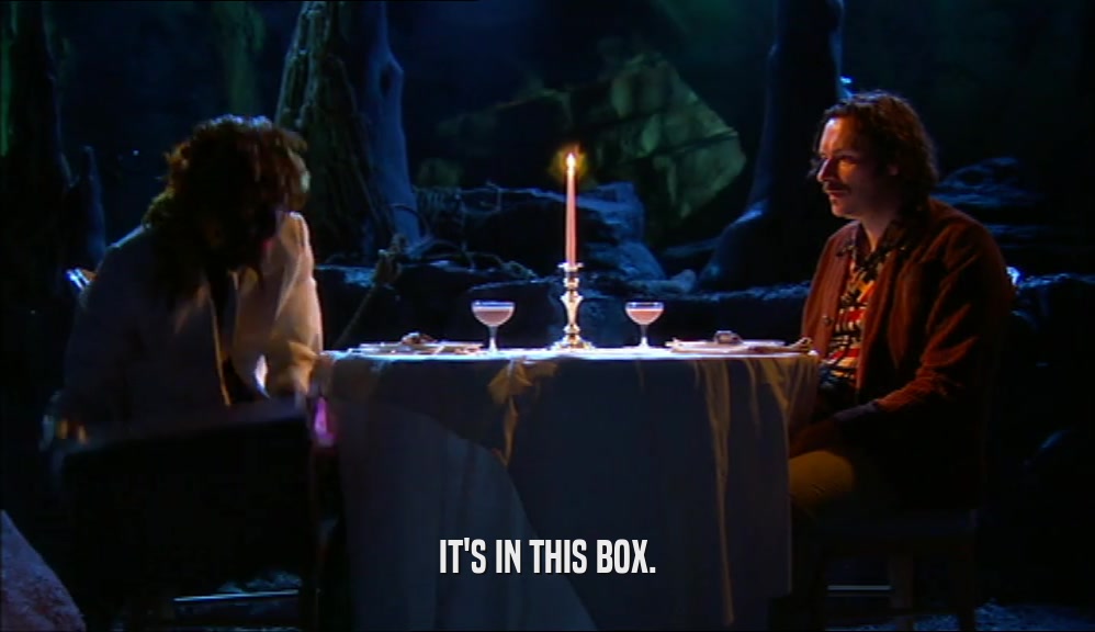 IT'S IN THIS BOX.  