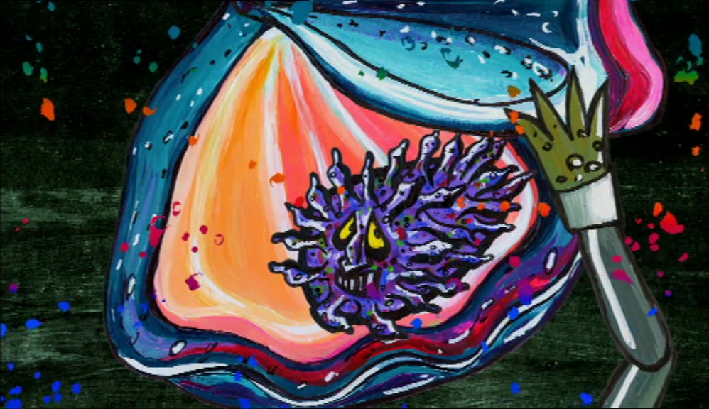 AT FIRST, I THOUGHT IT WAS A SEA ANEMONE, BUT UNDER CLOSER INSPECTION, 