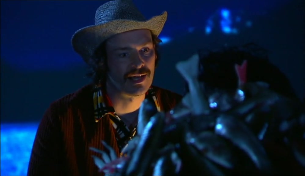 WHY DON'T YOU HEAD BACK TO DRY LAND AND LEAVE ME SOME FISH TO CATCH. 