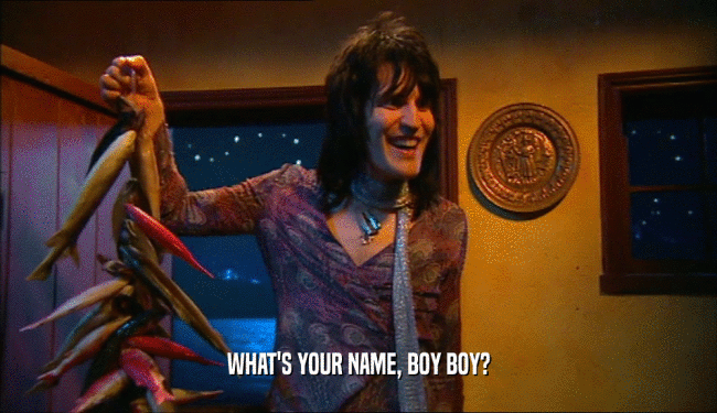 WHAT'S YOUR NAME, BOY BOY?  