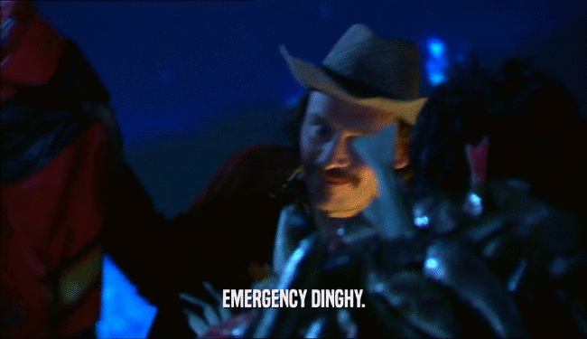 EMERGENCY DINGHY.  
