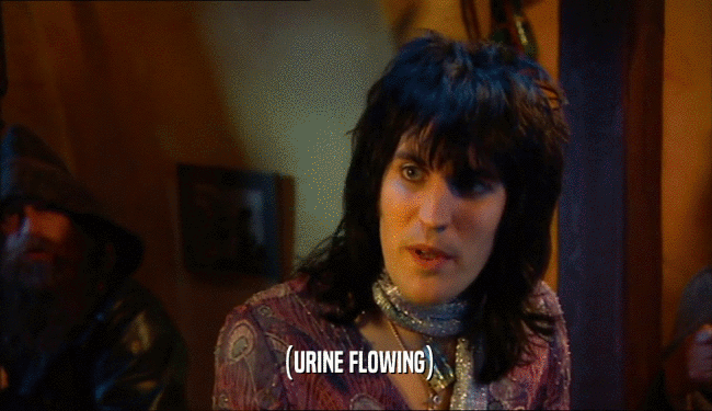 (URINE FLOWING)  