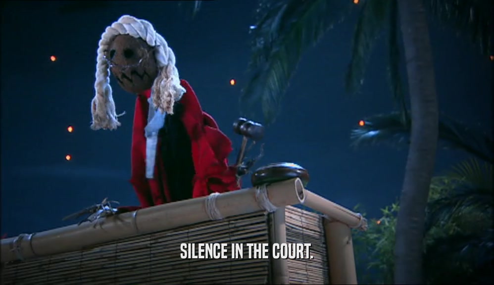 SILENCE IN THE COURT.  