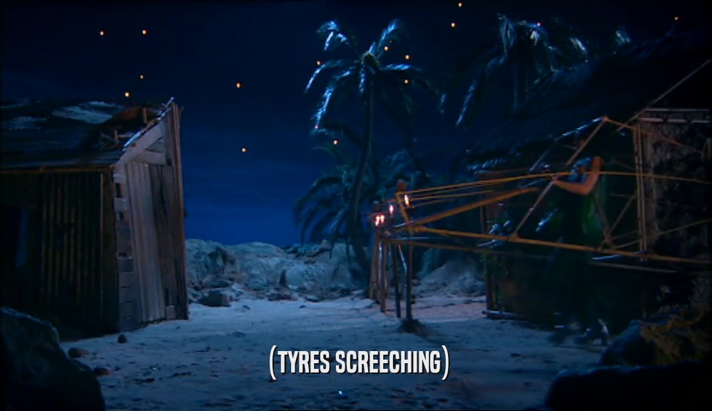 (TYRES SCREECHING)  