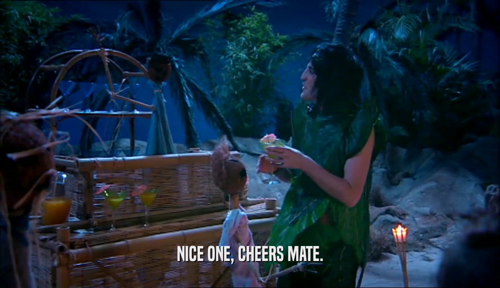 NICE ONE, CHEERS MATE.  