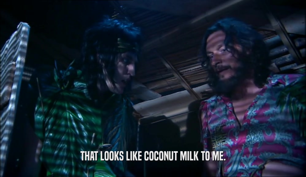 THAT LOOKS LIKE COCONUT MILK TO ME.  