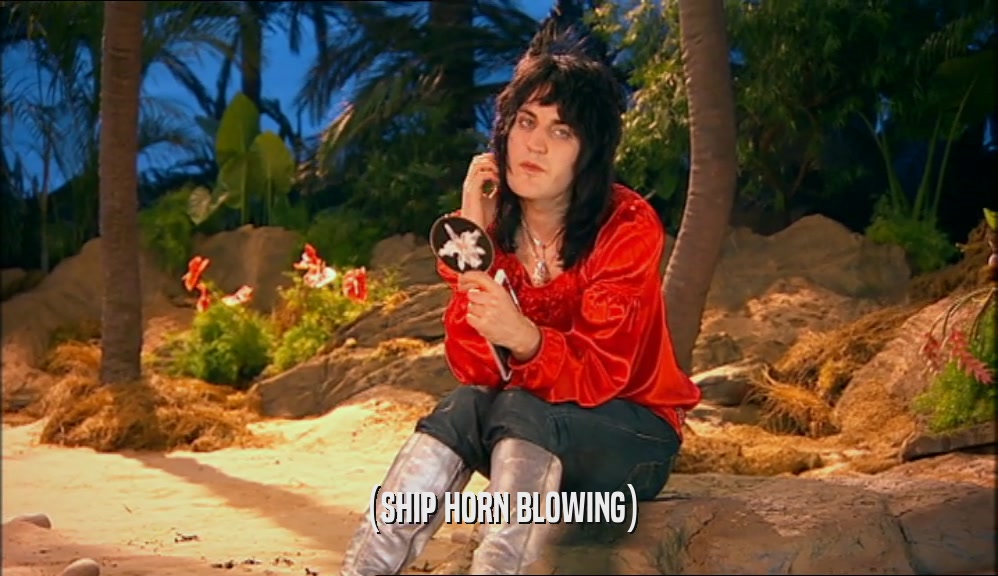 (SHIP HORN BLOWING)  