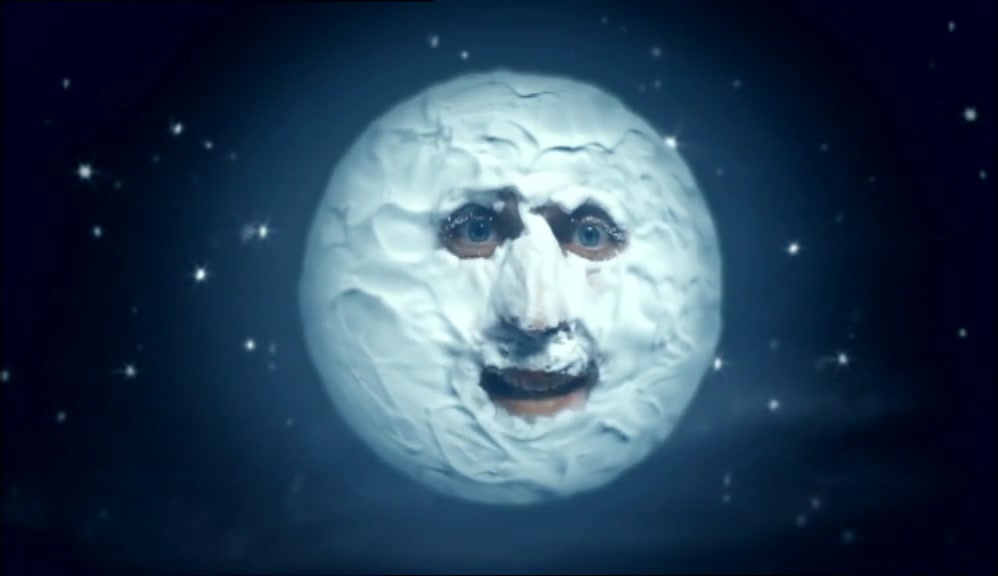I'M ALL HANDSOME. I'M A SMOOTH WHITE MOON.  