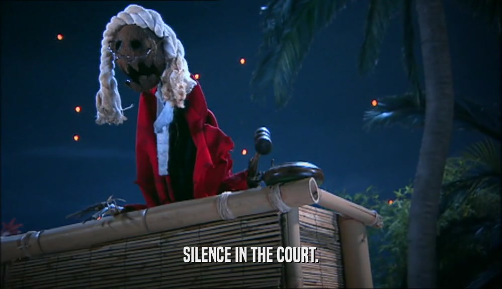 SILENCE IN THE COURT.  