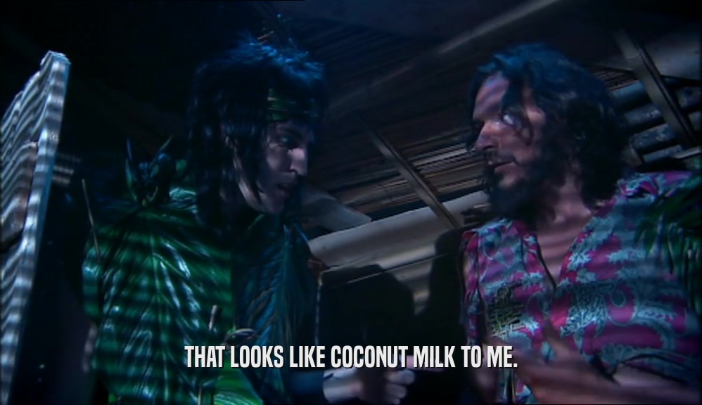 THAT LOOKS LIKE COCONUT MILK TO ME.  