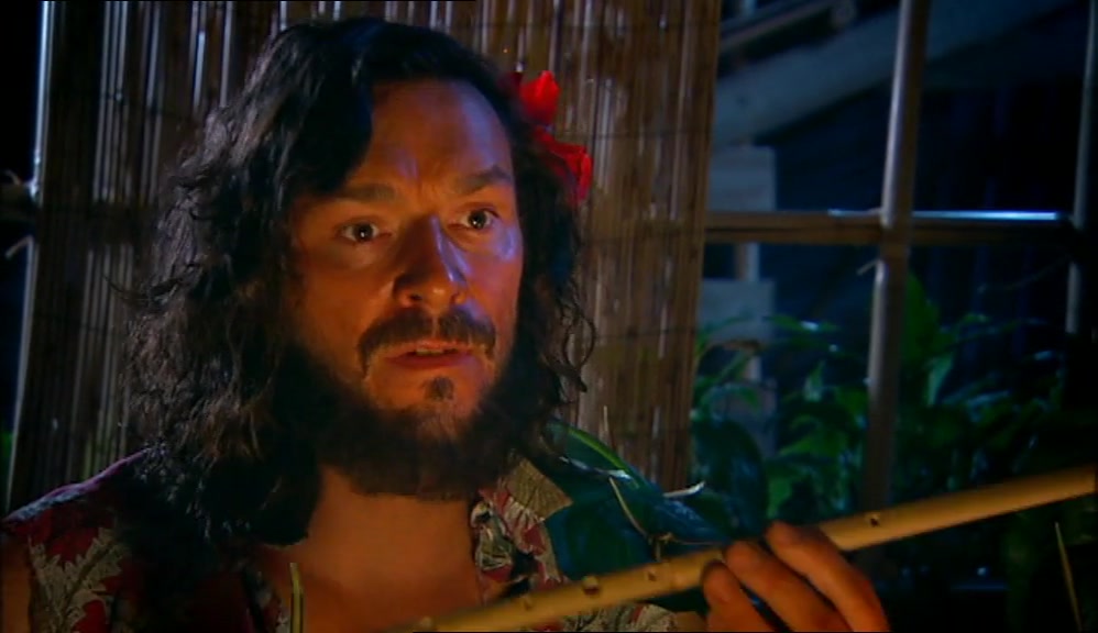I'VE FASHIONED A FLUTE HERE WITH THE HELP OF MILKY JOE. 