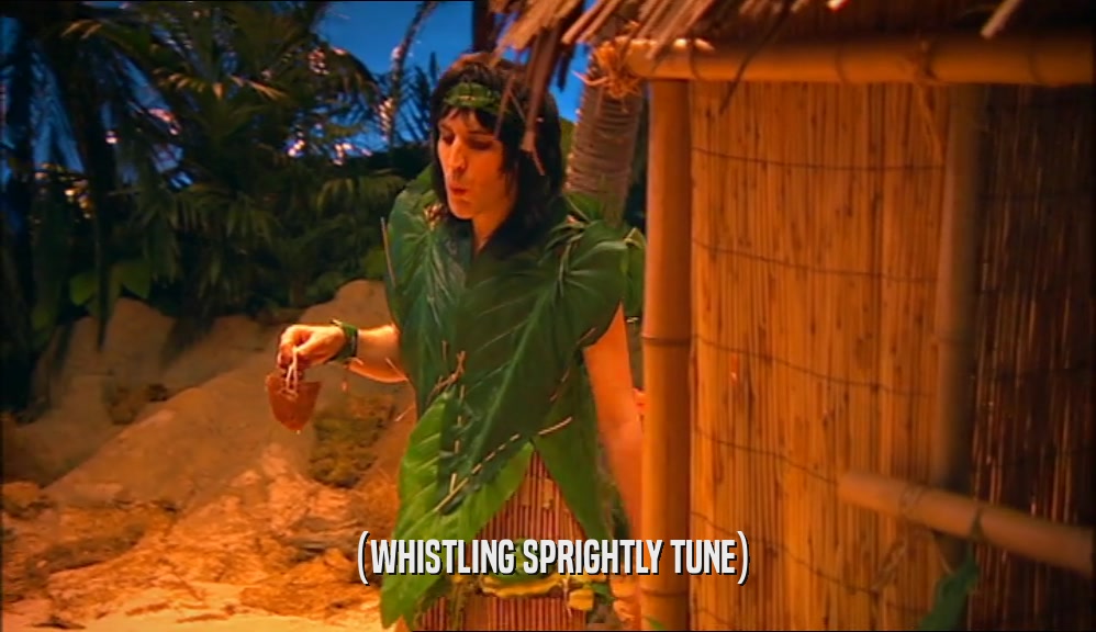 (WHISTLING SPRIGHTLY TUNE)  