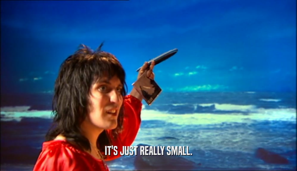 IT'S JUST REALLY SMALL.  