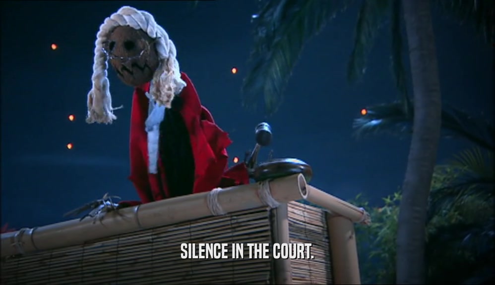 SILENCE IN THE COURT.
  