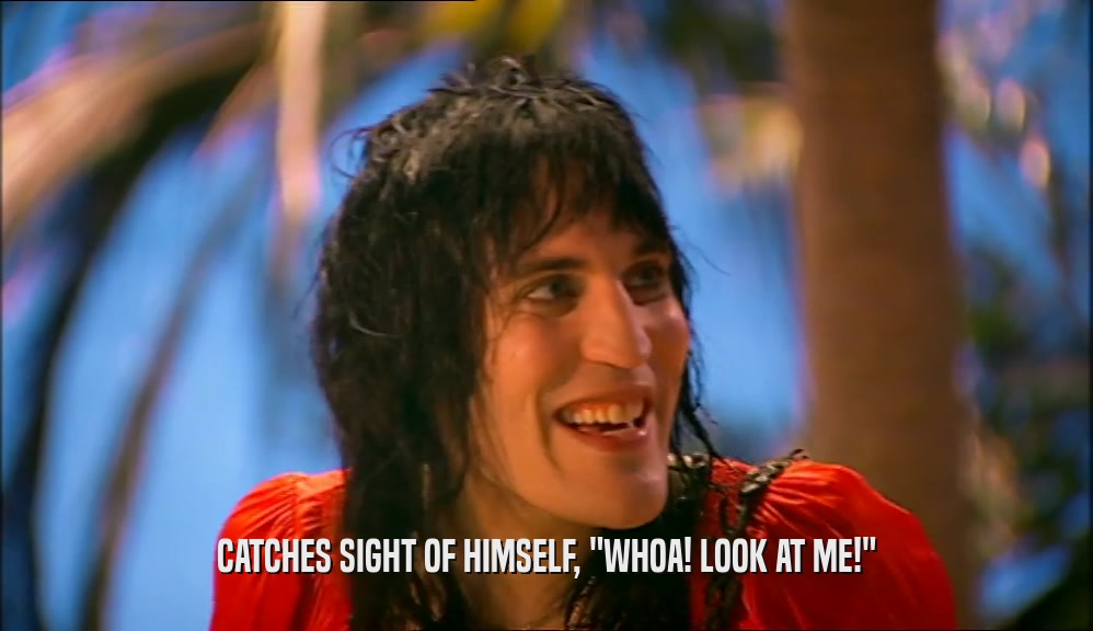 CATCHES SIGHT OF HIMSELF, 